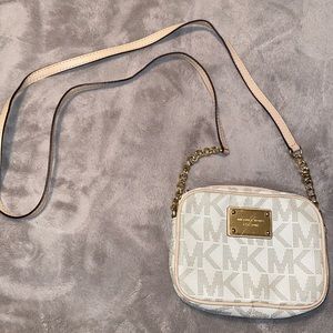 Michael Kors White Crossbody Bag